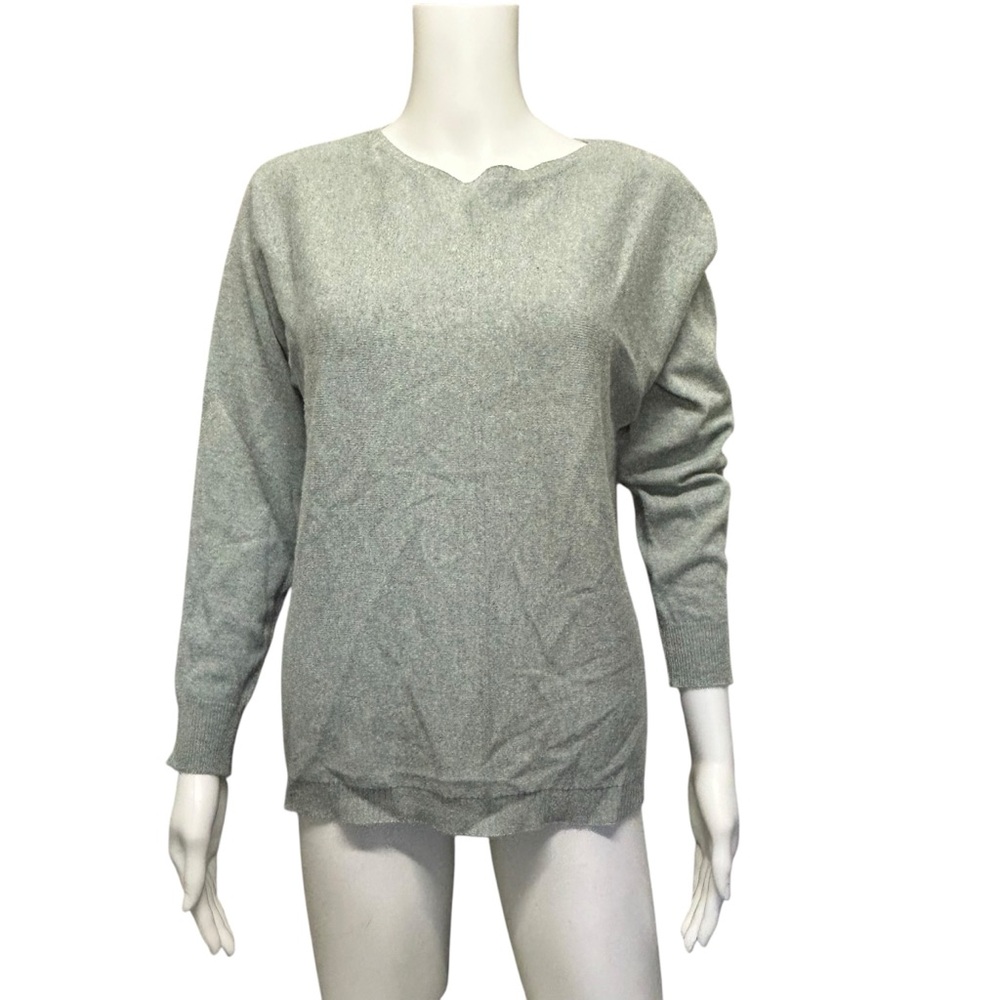 Bianco & Blu Italy Blue Cashmere/Wool Blend Knit Sweater Top Size L